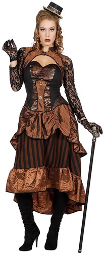 Damesjurk Steampunk Victoria met kant