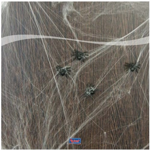 Spinnenweb met Spinnen (20gr)