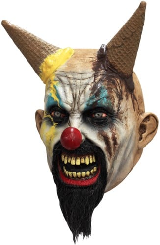 Masker Clown Hells-Cream Latex Luxe