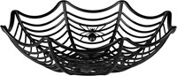 Halloween Spinnenweb Mand met Spinnen (27cm)