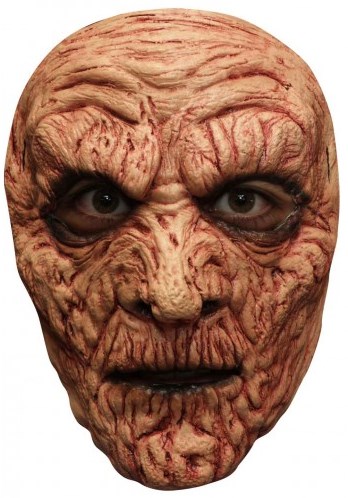 Verbrande Zombie Gezichtsmasker (Latex)
