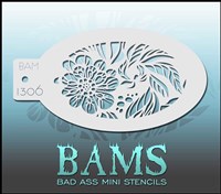 Schmink Stencil Bloem en Bladeren