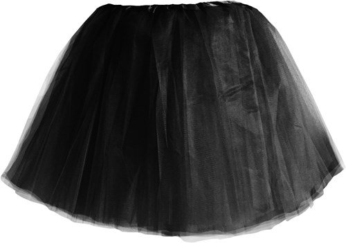 Tule Rokje Zwart 3 lagen (40cm)