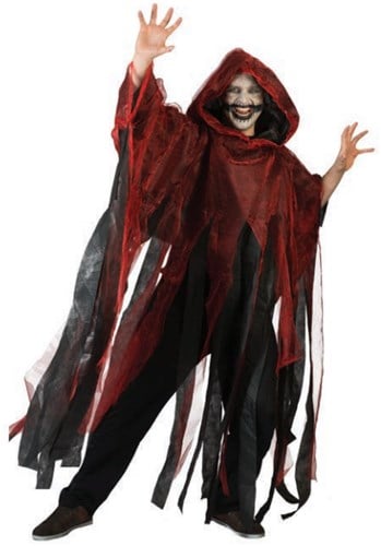 Cape Halloween Stroken Rood 