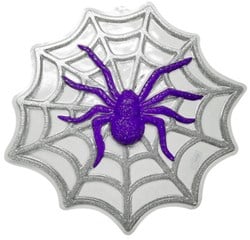 Wanddeco Spin Spinnenweb Glitter (48x48cm)
