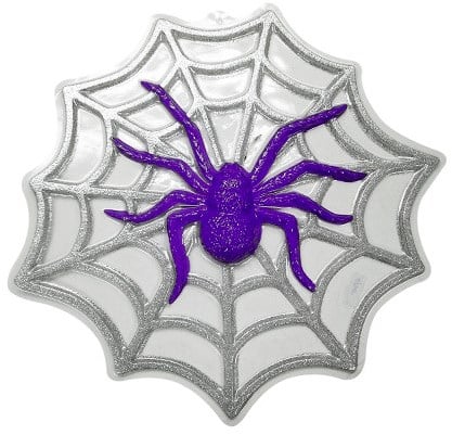 Wanddeco Spin Spinnenweb Glitter (48x48cm)