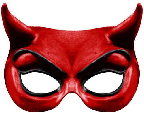 Red Devil Oogmasker (latex)