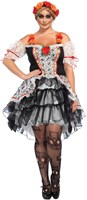 Sugar Skull Lovely Calavara Damesjurkje-3