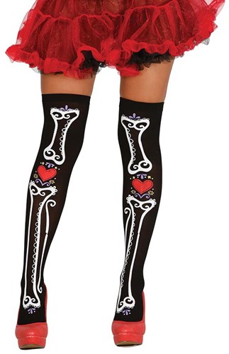 Sexy Day of the Dead Overknees
