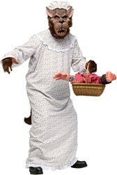 Halloween Kostuum Boze Wolf Oma (2dlg)