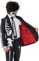 Kinderkostuum Suitmeister Skeleton Grunge Black (binnenkant colbert)