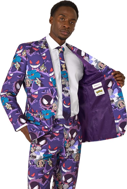OppoSuits Heren Pak Pokémon™ - Ghost Types (binnenkant colbert)