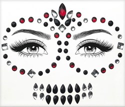 Face Jewels  Halloween Day of the Dead