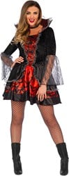 Kostuum Deadly Dark Vampire voor Dames